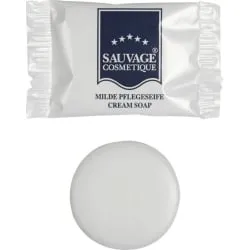 Sauvage Hotelkosmetik Cremeseife in Folie