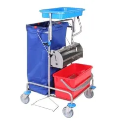 Floorstar FPW 3 mono ES PATENT Flachpressenwagen, Edelstahl