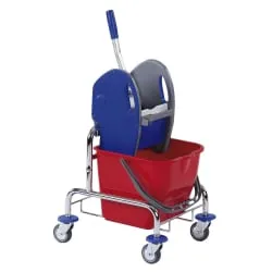 Floorstar Einfachfahrwagen 25 l SOLID, verchromt