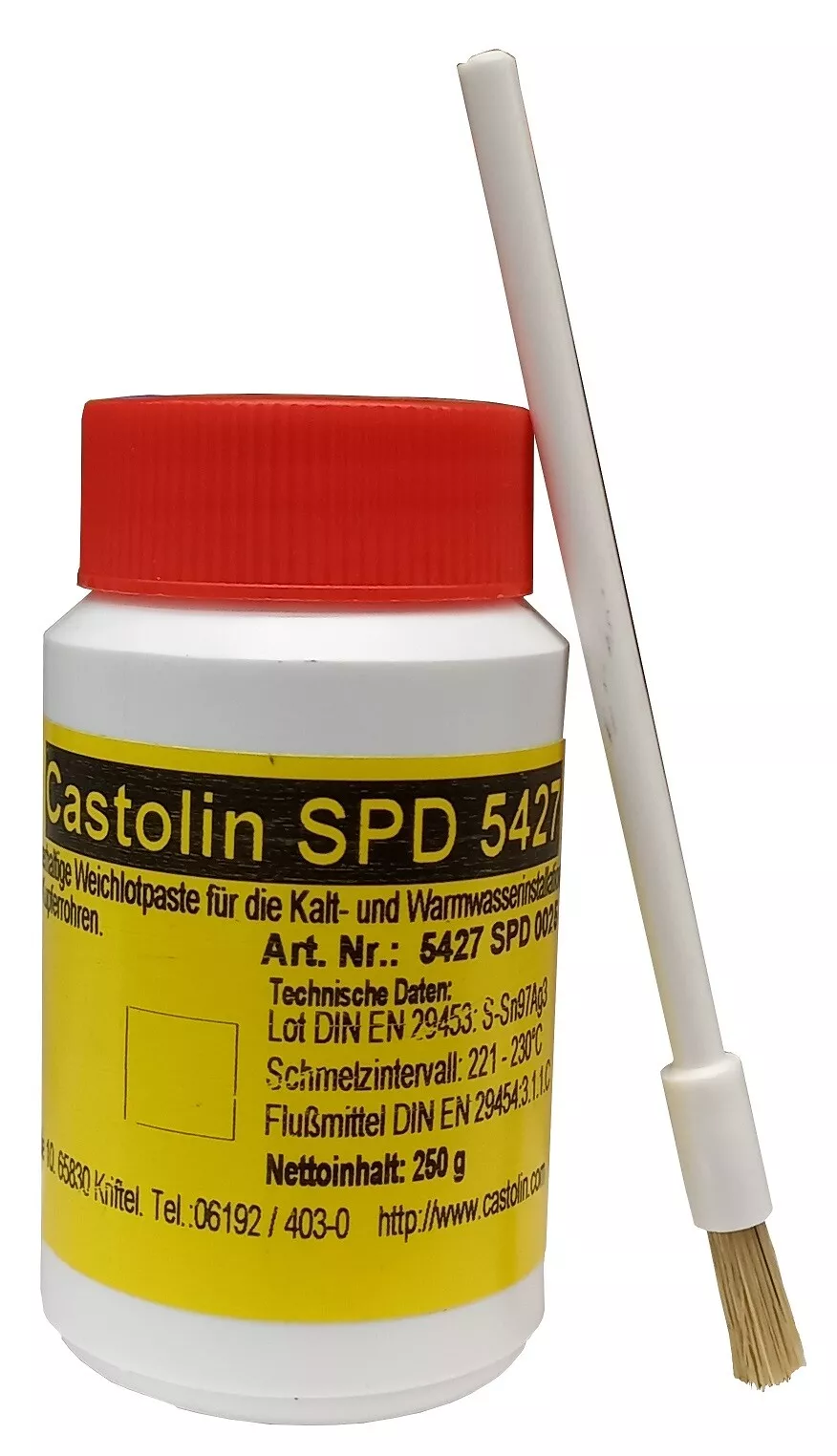Castolin 5427 Weichlot Lotdraht auf Spulen, Ø 2mm