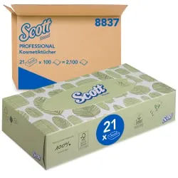 SCOTT® Kosmetiktücher, 2-lagig, weiß
