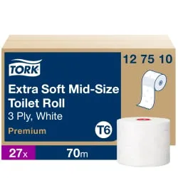 Tork Midi Toilettenpapier T6 Premium, 3-lagig, weiß