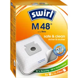 Swirl M 48 MicroPor® PLUS AirSpace® Staubsaugerbeutel