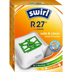 Swirl R 27 MicroPor® PLUS AirSpace® Staubsaugerbeutel