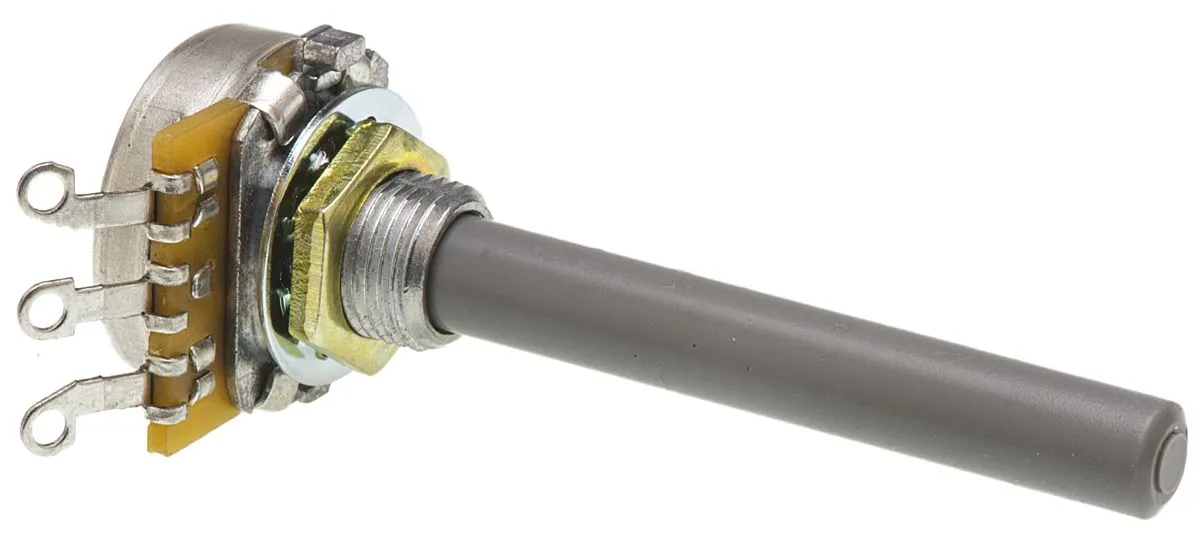 TE Connectivity 23, Tafelmontage  Dreh Potentiometer 22kΩ ±20% / 0.4W , Schaft-Ø 6,35 mm