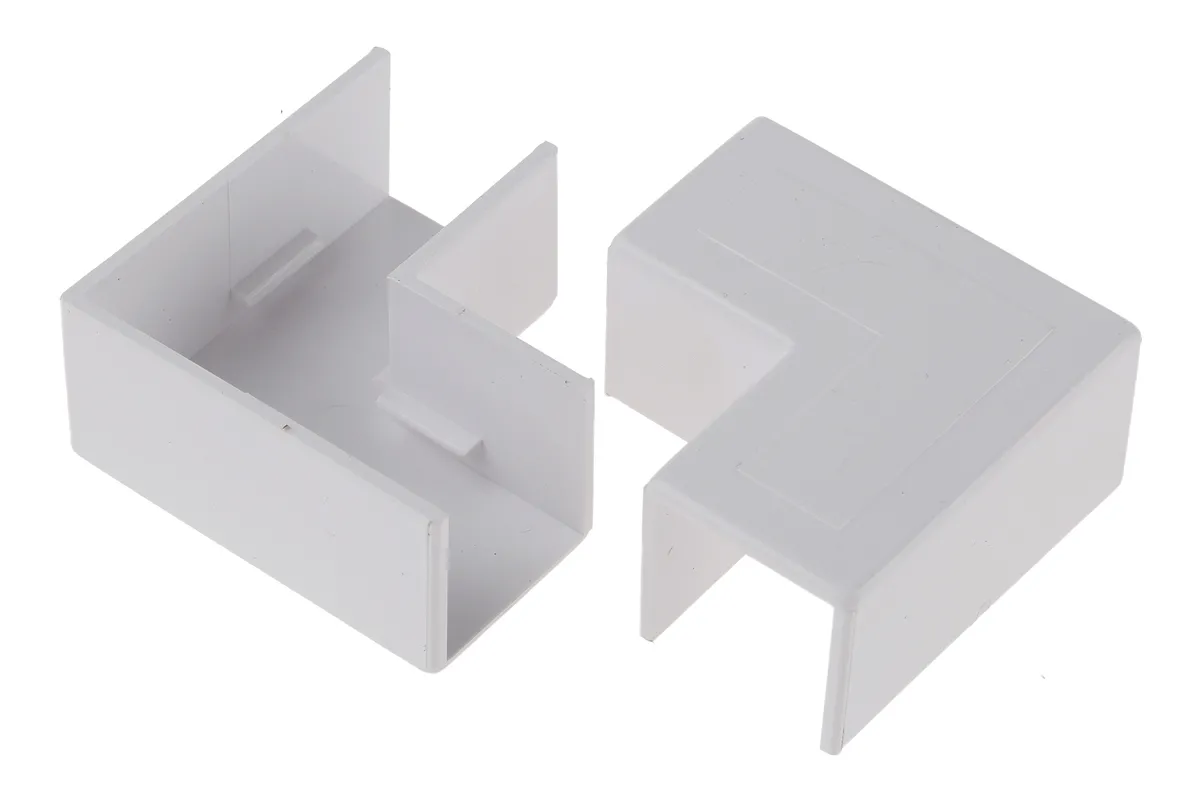 Schneider Electric Miniature PVC Kabelkanal Zubehör, Typ Flachwinkel, PVC, 16 x 16mm