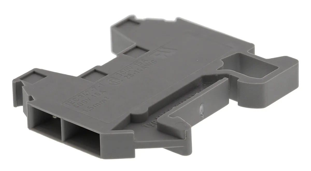 Phoenix Contact MT 1.5-QUATTRO Reihenklemmenblock Zweifach Grau, 0.14 → 1.5mm², 400 V / 16A, Schraubanschluss