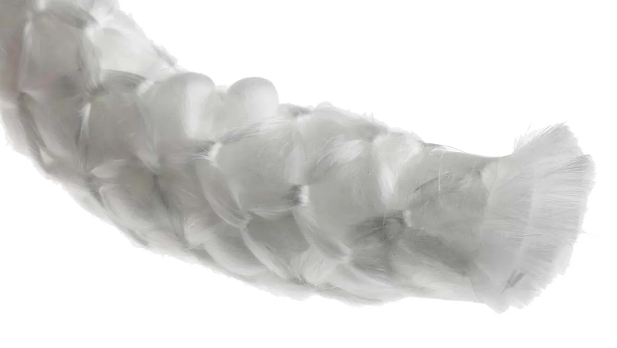 RS PRO Wärmeisolierseil Glasfaser Garn Typ Glasfaserseil +500°C 30m x 25mm Flammhemmend