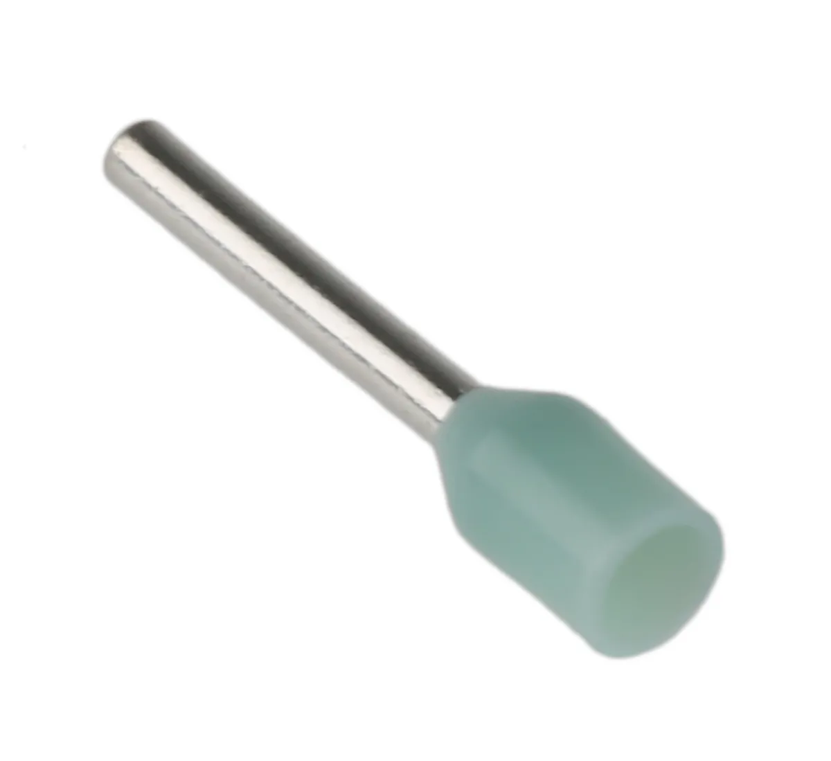 RS PRO Aderendhülsen bis 0.34mm², Stift ø 0.8mm, Türkis, Nylon, 8mm, 12.4mm, Isoliert, 22AWG max.