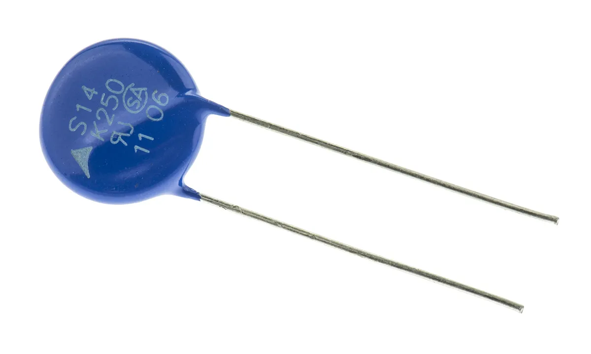 EPCOS Metalloxid-Varistor, 350pF, 390V, 250V, 65J, Metall / 50A, 4500A max., mm, Ø 15.5mm, 4.8mm