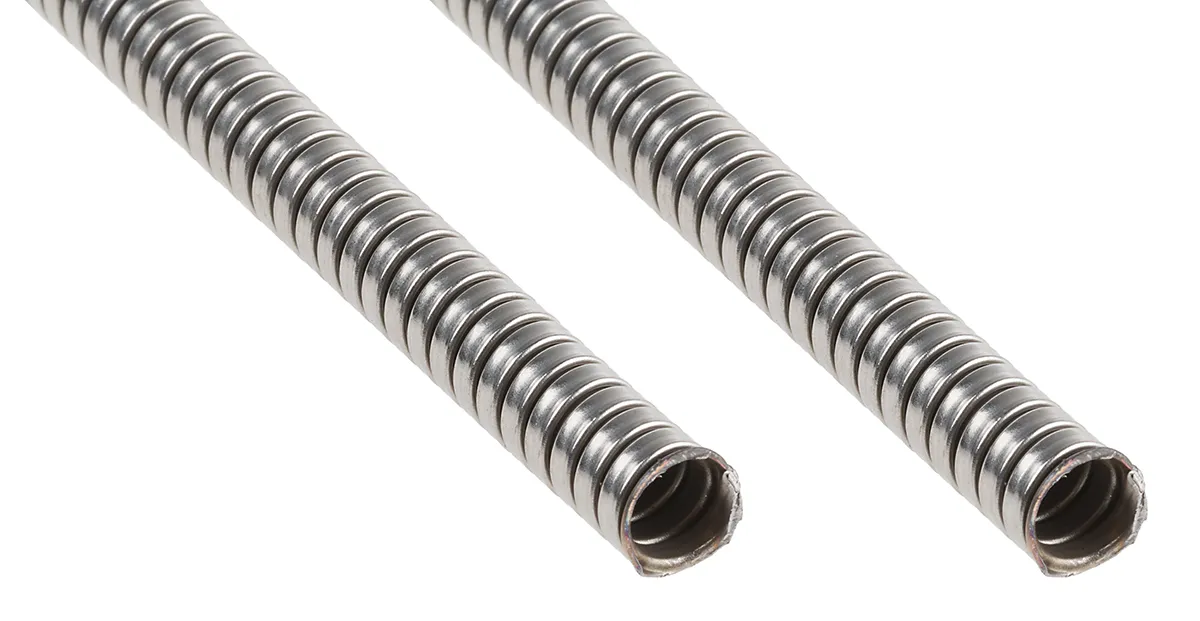 Kopex KSU Leerrohr Edelstahl, Ø 10mm nom. flexibel, A ø 9.6mm I ø 7mm x 15m IP40