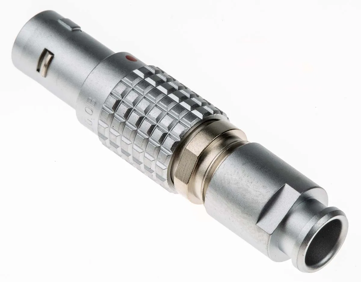 LEMO 0B 0 Rundsteckverbinder Stecker 6-polig / 2.5A Kabelmontage, Lötanschluss IP50