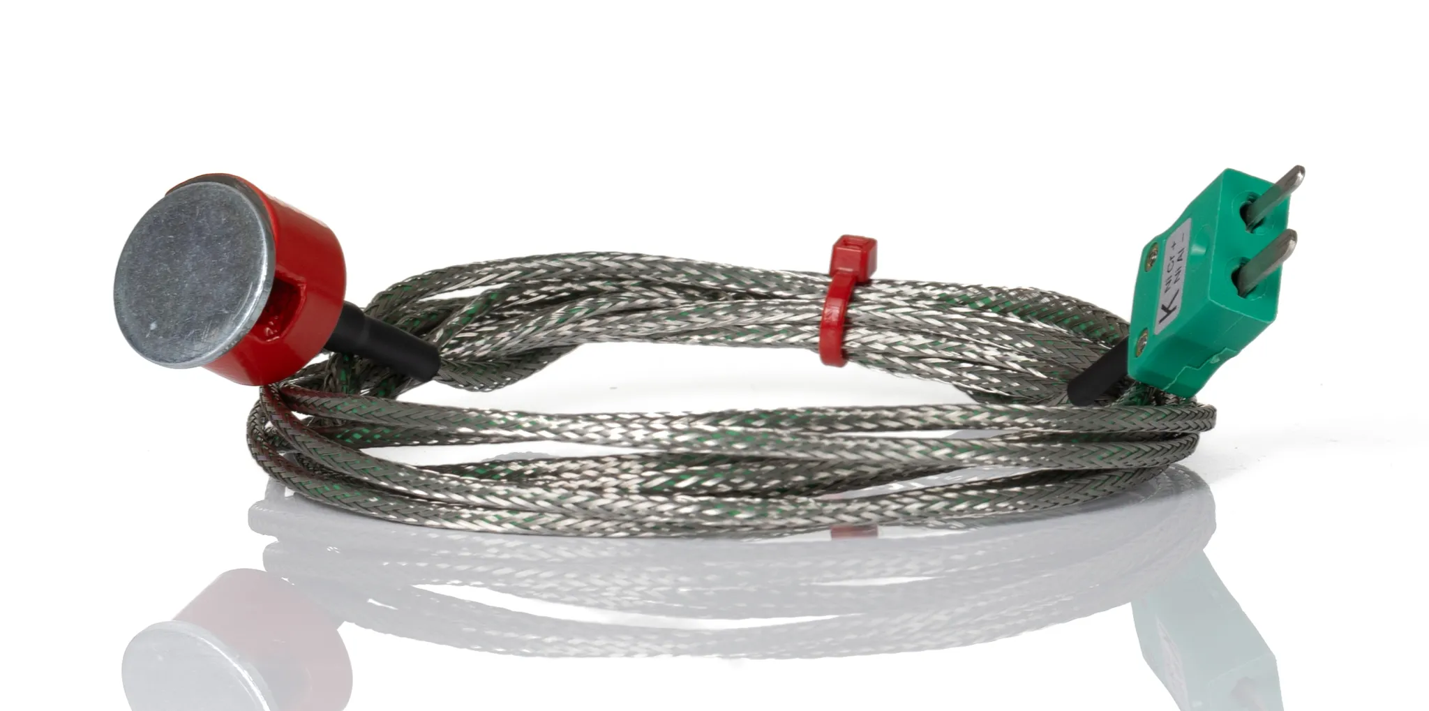 RS PRO Edelstahl Knopfmagnet-Thermoelement Typ K x 2m → +250°C