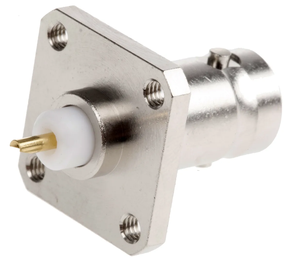 Radiall Buchse Koaxialsteckverbinder BNC-Steckverbinder, Flanschmontage Löt-Anschluss, 75Ω mit Trennwand, Gerade