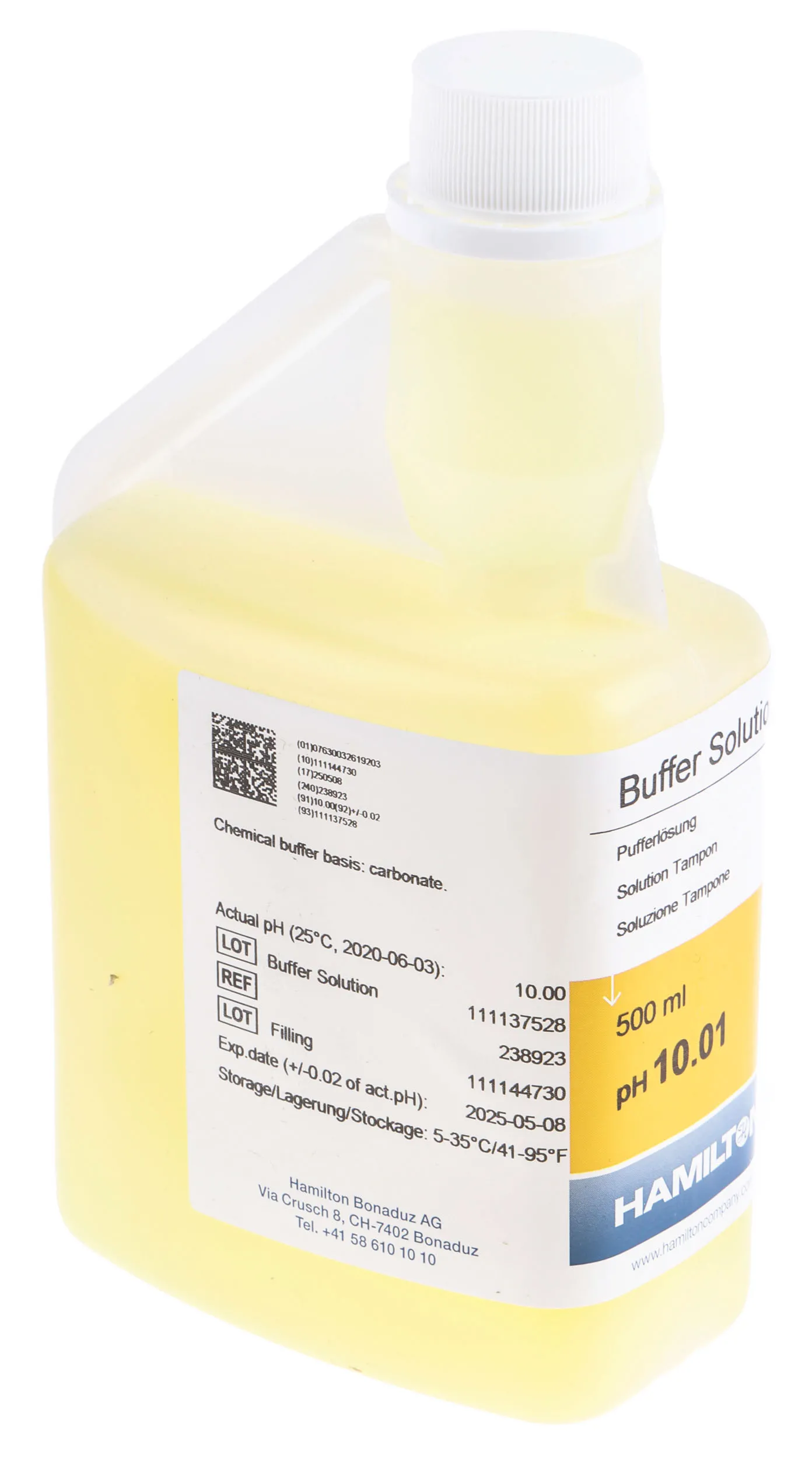 Burkert 418543 pH ph-Pufferlösung, 10.01, 500ml Flasche