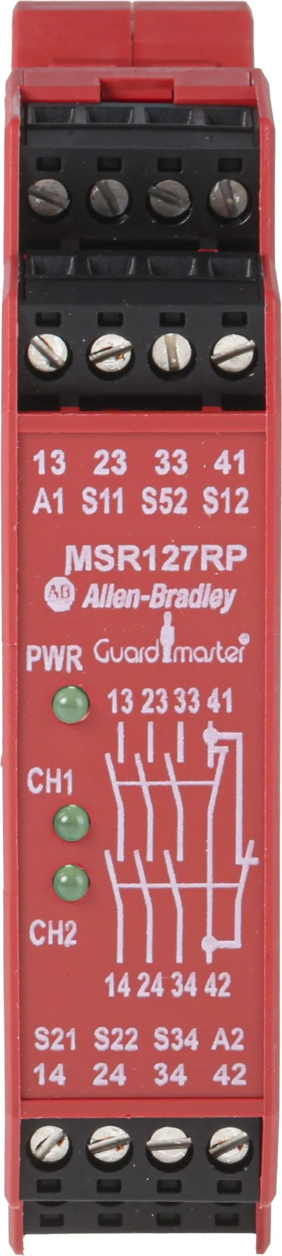 Allen Bradley 440R / MSR127RP Sicherheitsrelais 24V ac/dc 1-Kanal 3 Sicherheitskontakte Sicherheitsüberwachung 1