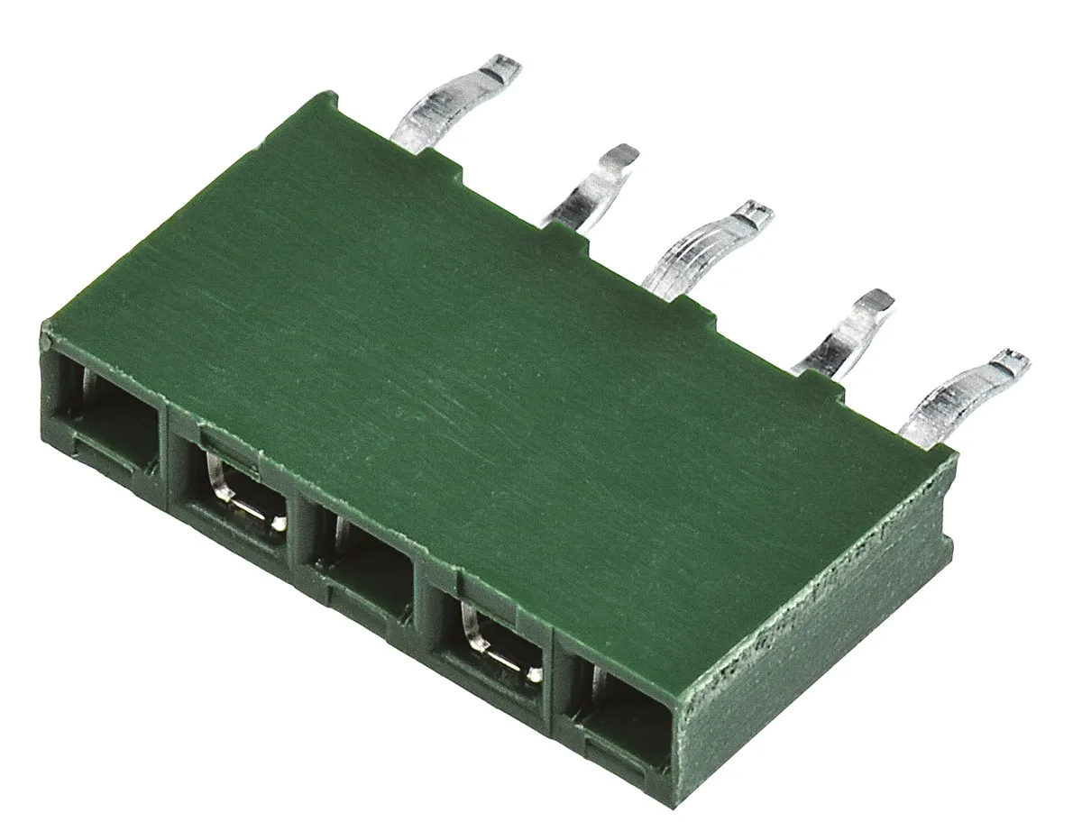 TE Connectivity AMPMODU HV100 Leiterplattenbuchse Gerade 5-polig / 1-reihig, Raster 2.54mm