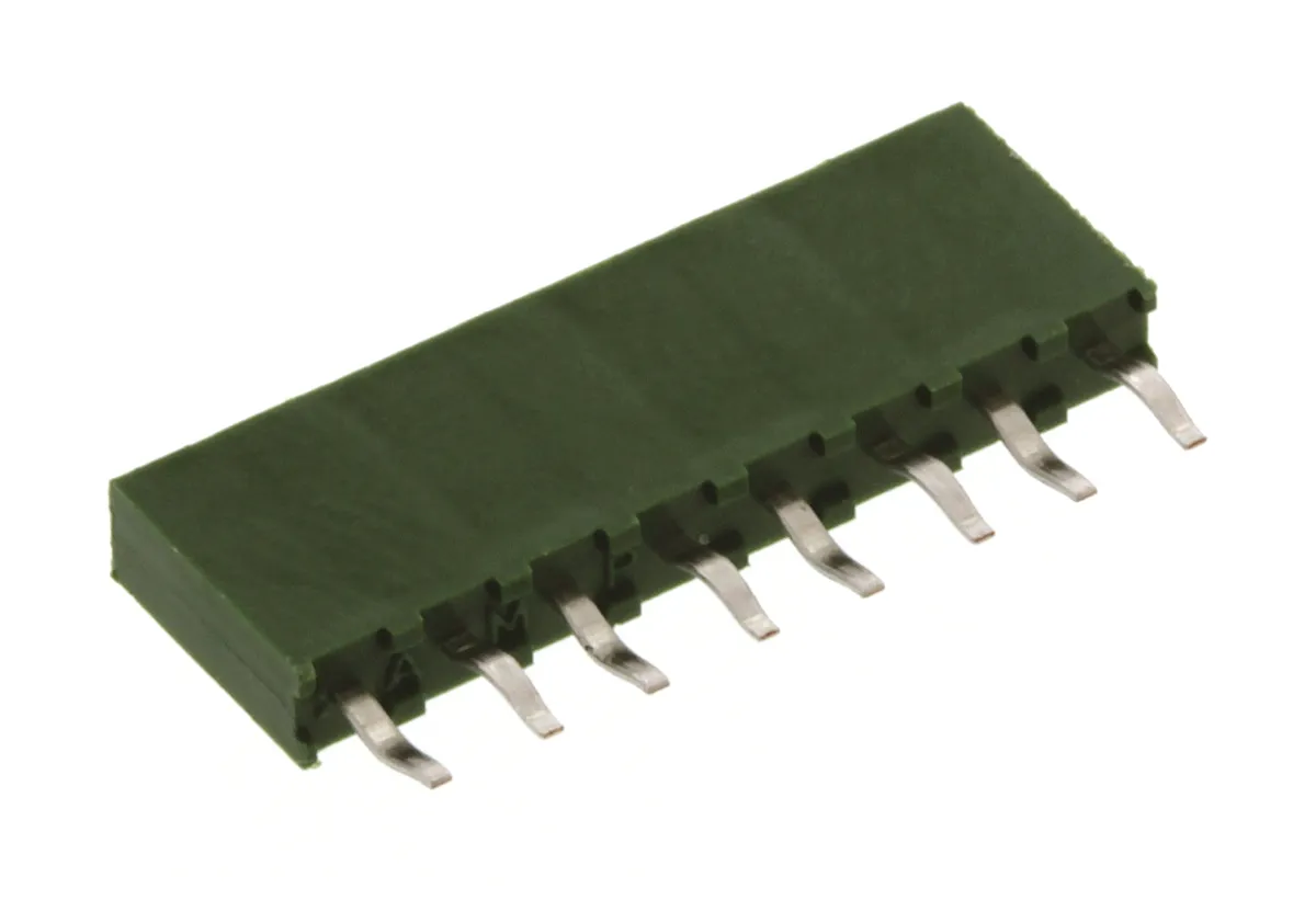 TE Connectivity AMPMODU HV100 Leiterplattenbuchse Gerade 8-polig / 1-reihig, Raster 2.54mm