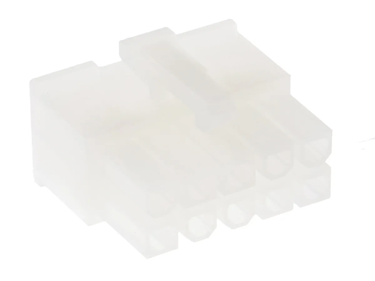 TE Connectivity VAL-U-LOK Steckverbindergehäuse Buchse 4.2mm, 10-polig / 2-reihig Gerade für Kabel-Platinen-Verbinder,