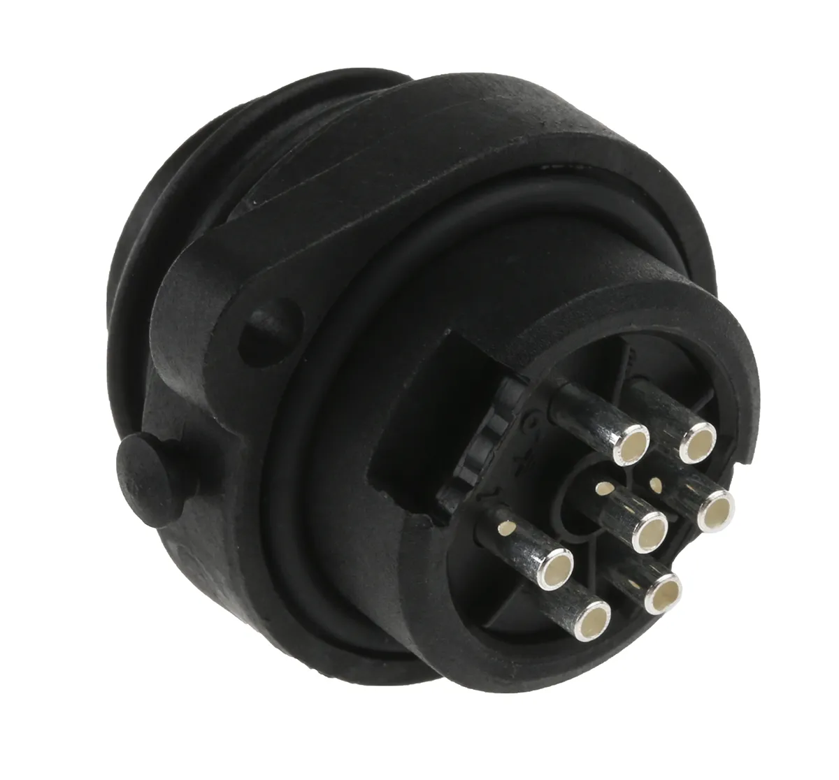 Amphenol Ecomate M Rundsteckverbinder Stecker 6 + PE-polig / 10.0A, Tafelmontage, Lötanschluss IP 67