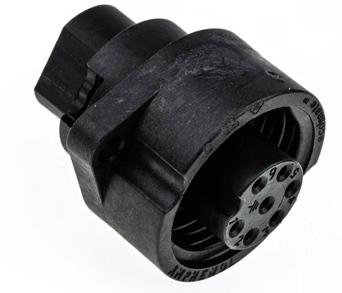 Amphenol Ecomate M Rundsteckverbinder Buchse 6 + PE-polig / 13.0A, Tafelmontage, Crimpanschluss IP 67