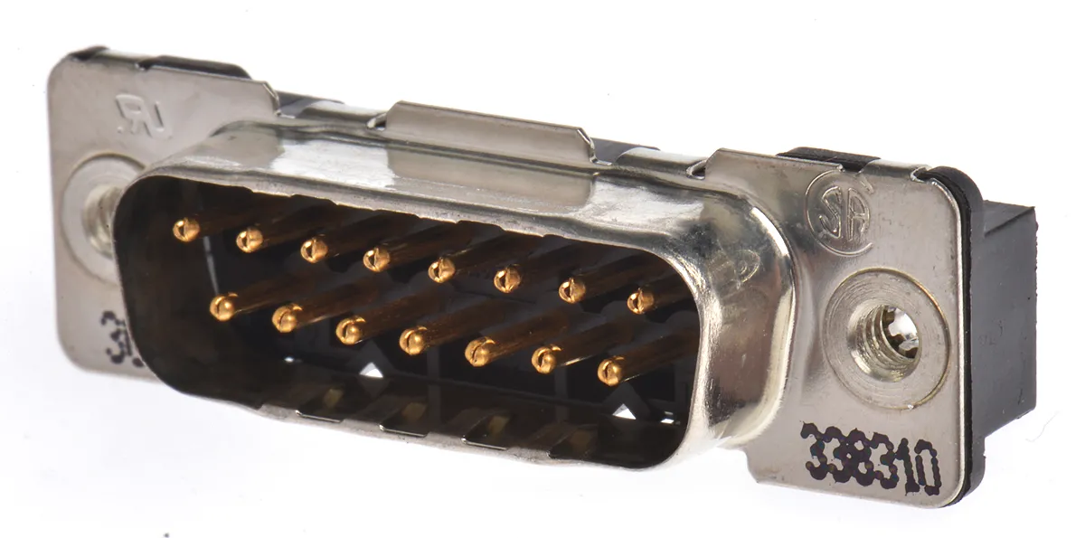 TE Connectivity Amplimite HDP-20 Sub-D Steckverbinder Stecker , 15-polig / Raster 2.74mm, Durchsteckmontage