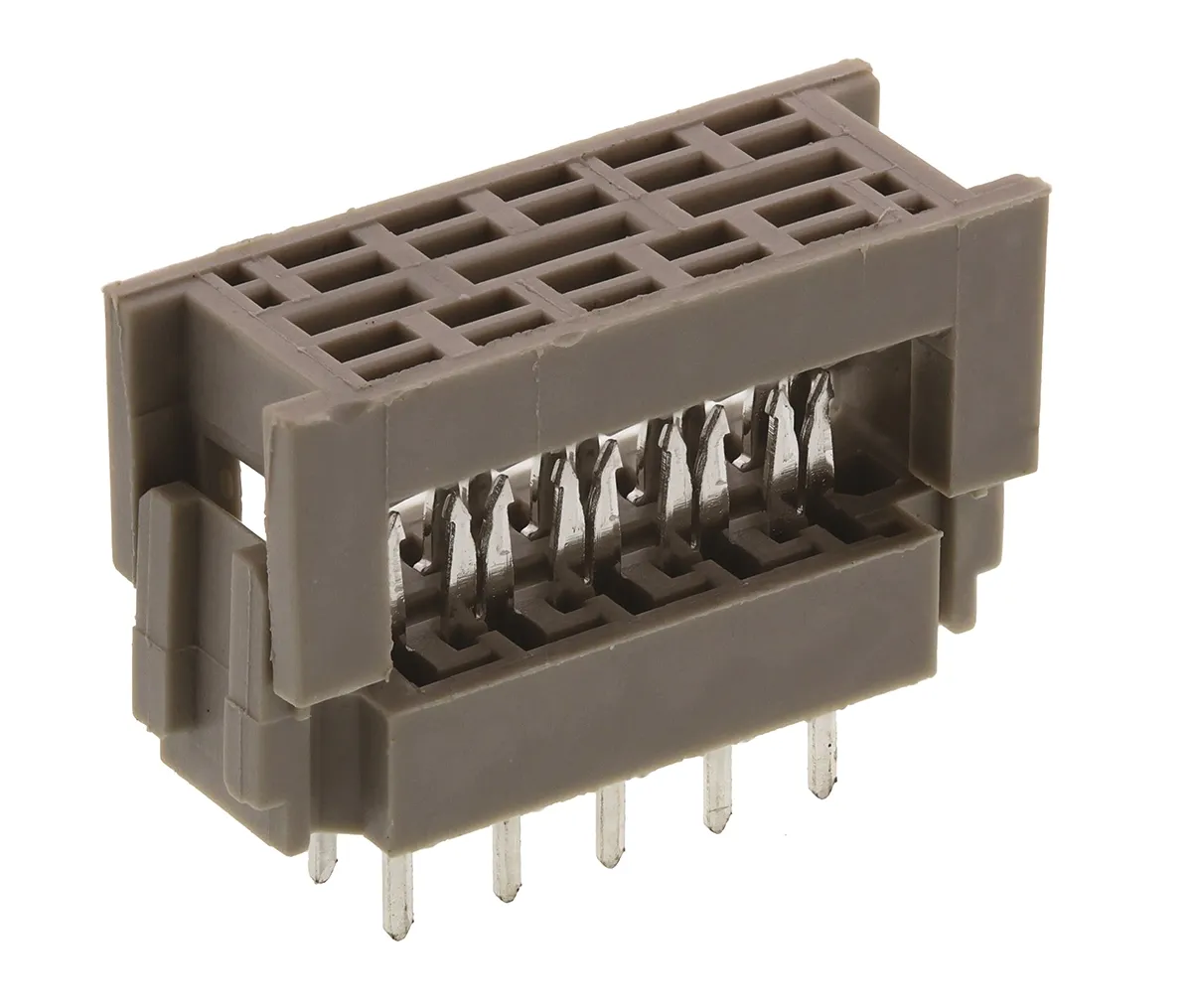 TE Connectivity AMP-LATCH IDC-Steckverbinder Stecker, , 10-polig / 2-reihig, Raster 2.54mm