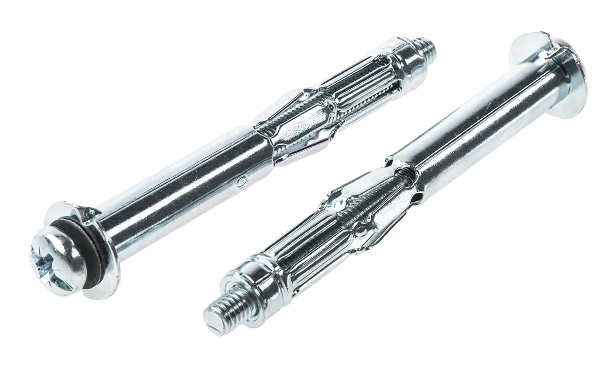 RawlPlug INTERSET Spreizdübel Typ Erweiterter Hohlraumdübel, Ø 12mm L. 80mm Stahl für 32 → 35 mm, Pozidriv