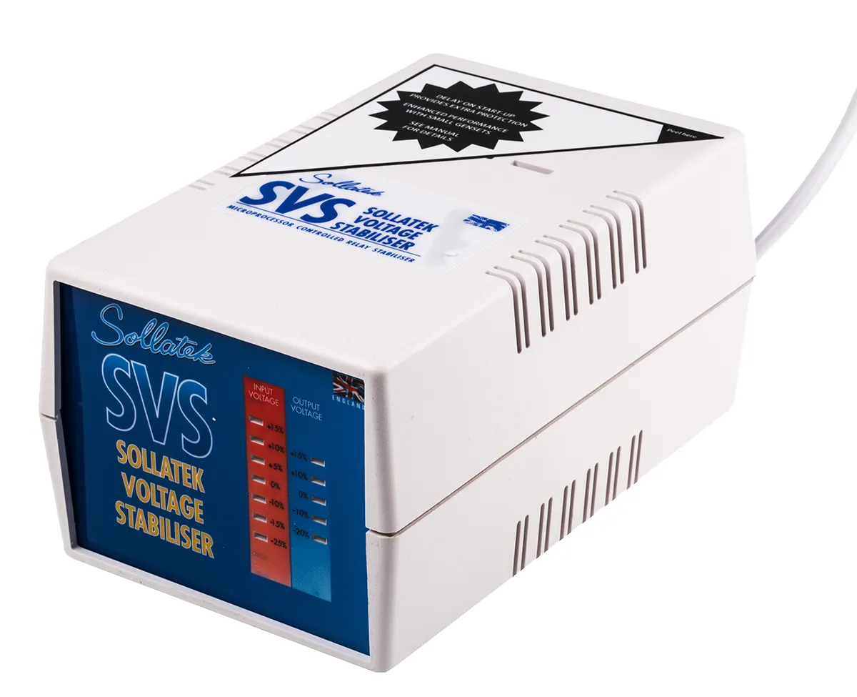 Sollatek Spannungsstabilisator 230V ac / 230V, 920VA / 4A Tischausführung 75Hz +55°C