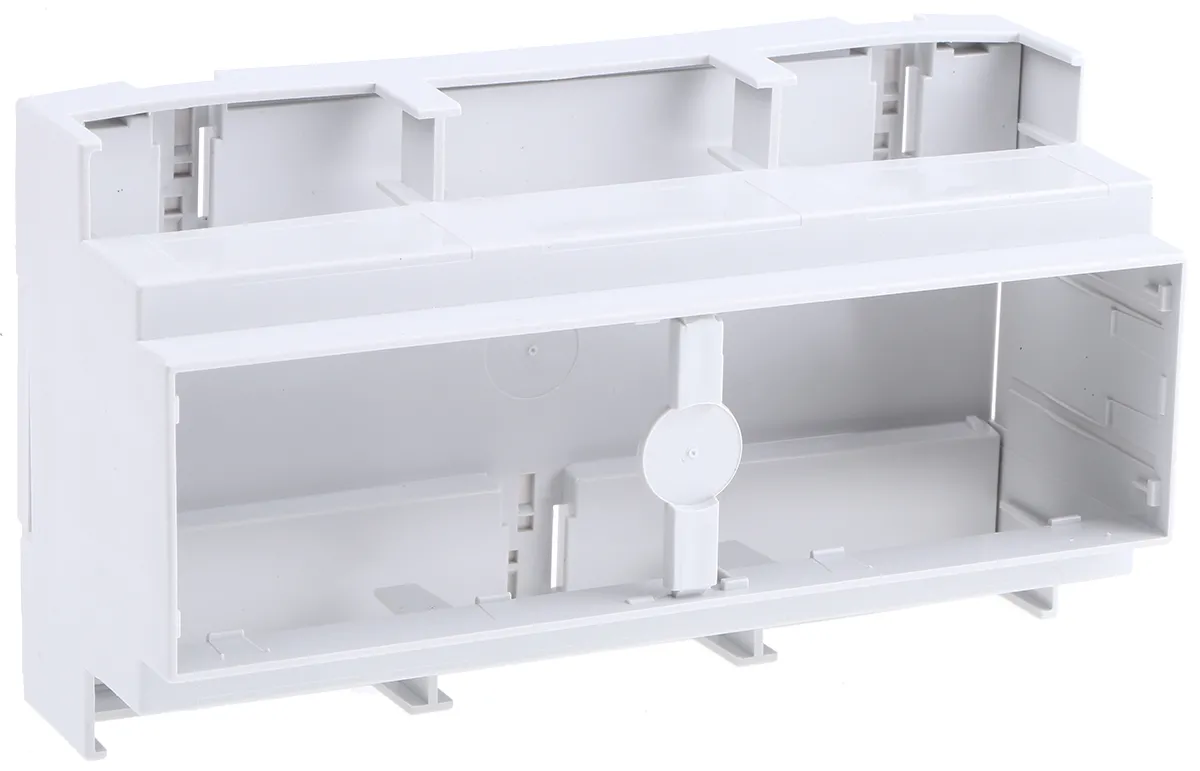 CAMDENBOSS DIN-Schienengehäuse, 160 x 58 x 90mm, Geh.Mat. Polycarbonat, Grau, Belüftet, Serie CNMB
