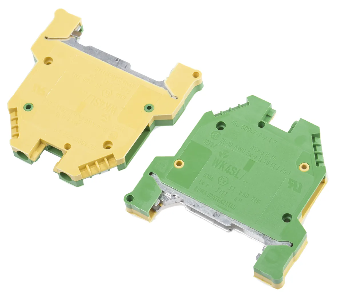 Wieland WK Reihenklemme Einfach Grün/Gelb, 800 V, Schraubanschluss