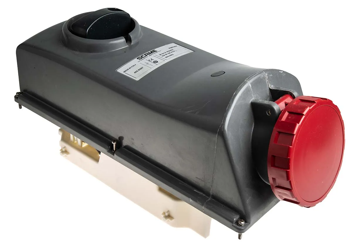 Scame Leistungssteckverbinder Buchse Rot 3P + N + E, 415 V / 63A, Tafelmontage IP 67