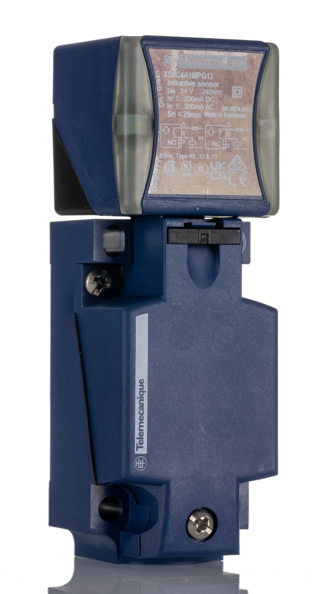 Telemecanique Sensors XS Näherungssensor Induktiv, Kubisch 20 mm 2-Draht 20 264 V ac/dc / 200 mA, 300 mA NO/NC, IP65,