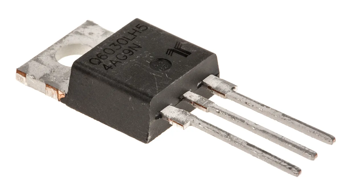 Littelfuse TRIAC 30A TO-220AB THT Gate Trigger 2.75V 50mA, 600V, 600V 3-Pin