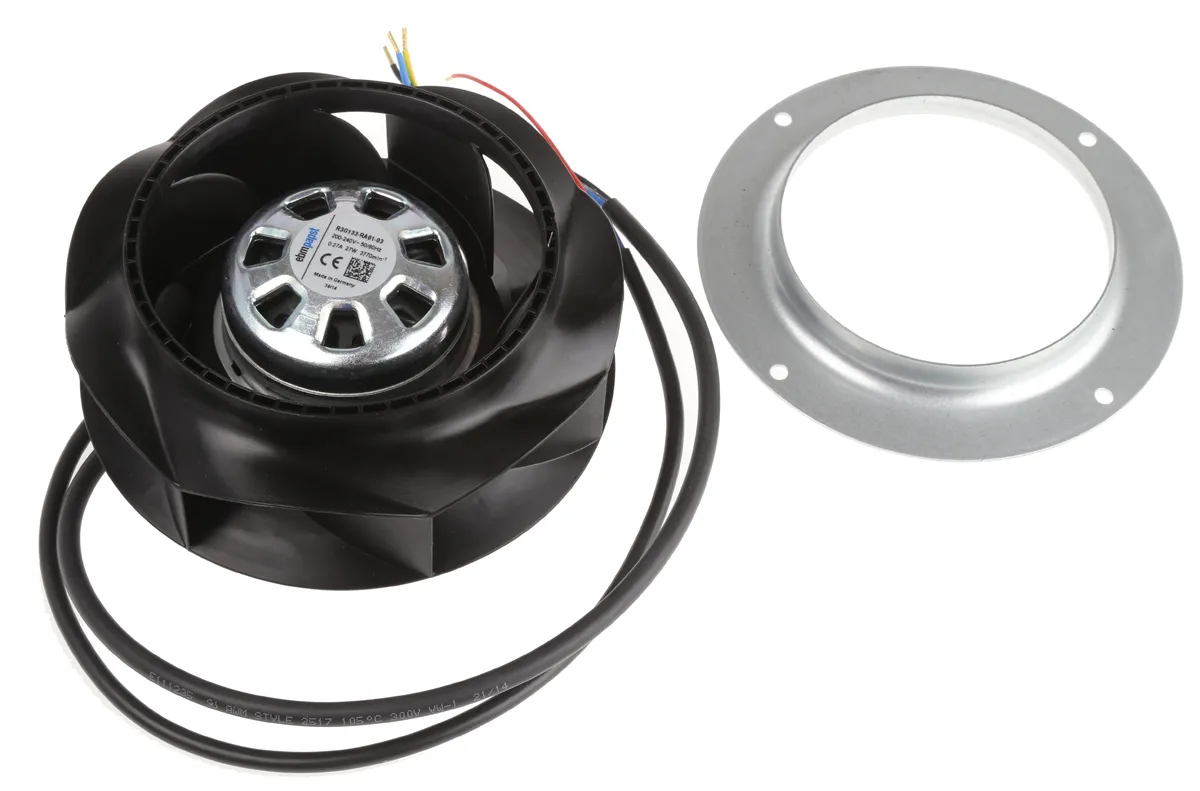 ebm-papst RadiCal Radialgebläse, radial, 230 V ac, AC, Ø 133 (Dia.) x 65mm, 3770U/min, Kugellager
