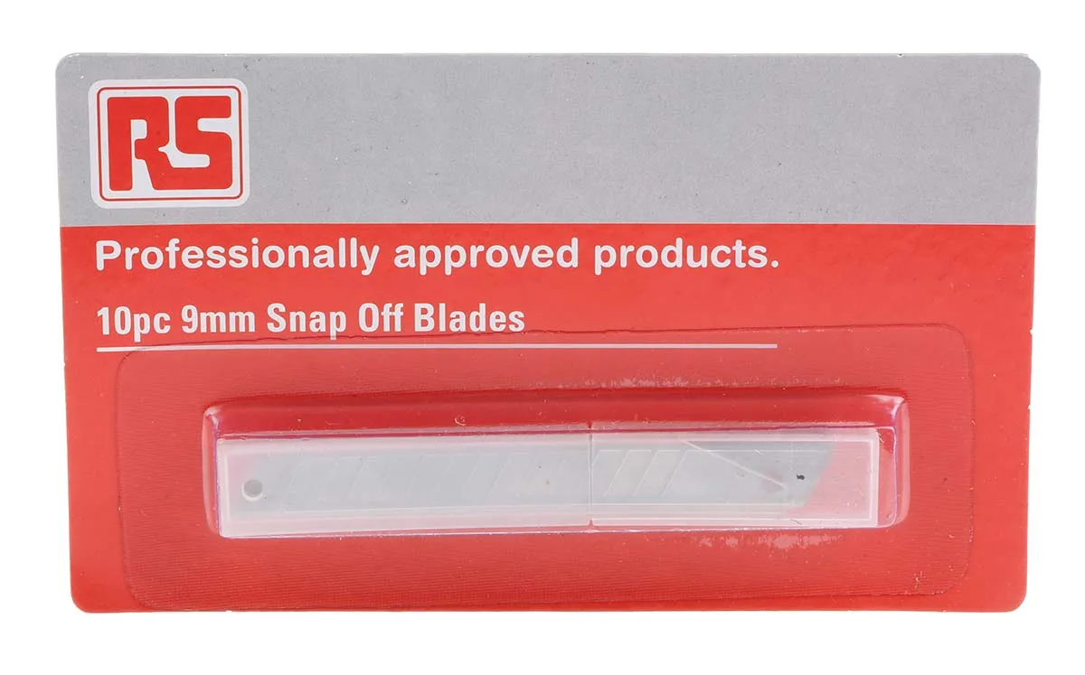 RS PRO Abbrechklinge Flach 9 mm 10-teilig