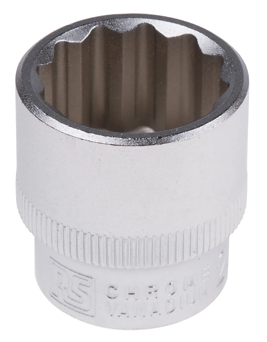 RS PRO 3/8 Zoll Standardbuchse Steckschlüsseleinsatz 20mm 12-Punkt