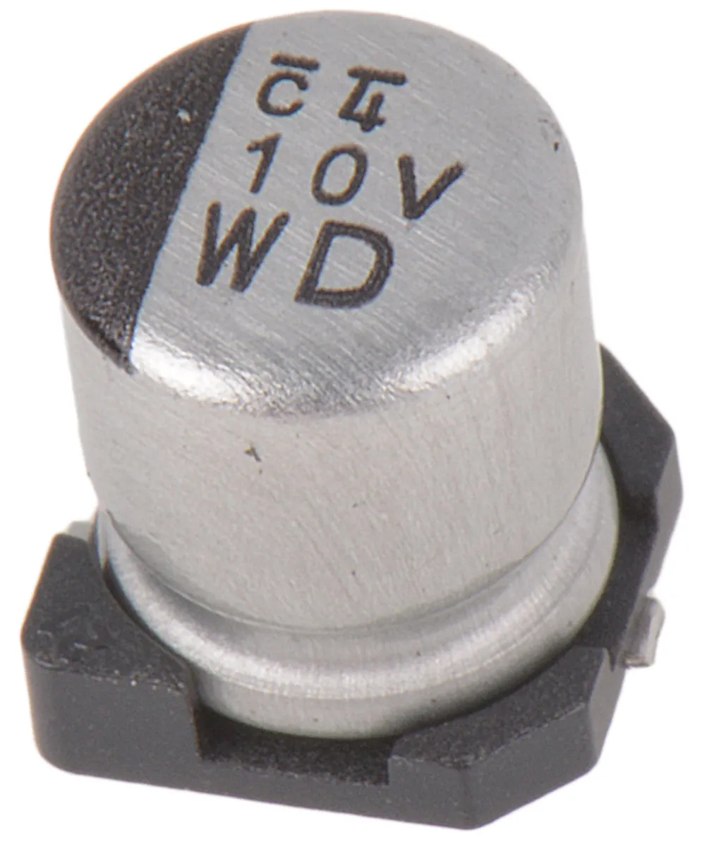 Nichicon WD, SMD Aluminium-Elektrolyt Kondensator 10μF ±20% / 35V dc, Ø 5mm x 5.8mm, bis 105°C