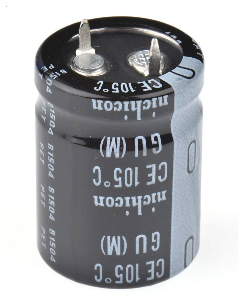 Nichicon GU Snap-In Aluminium-Elektrolyt Kondensator 100μF ±20% / 400V dc, Ø 22mm x 30mm, bis 105°C
