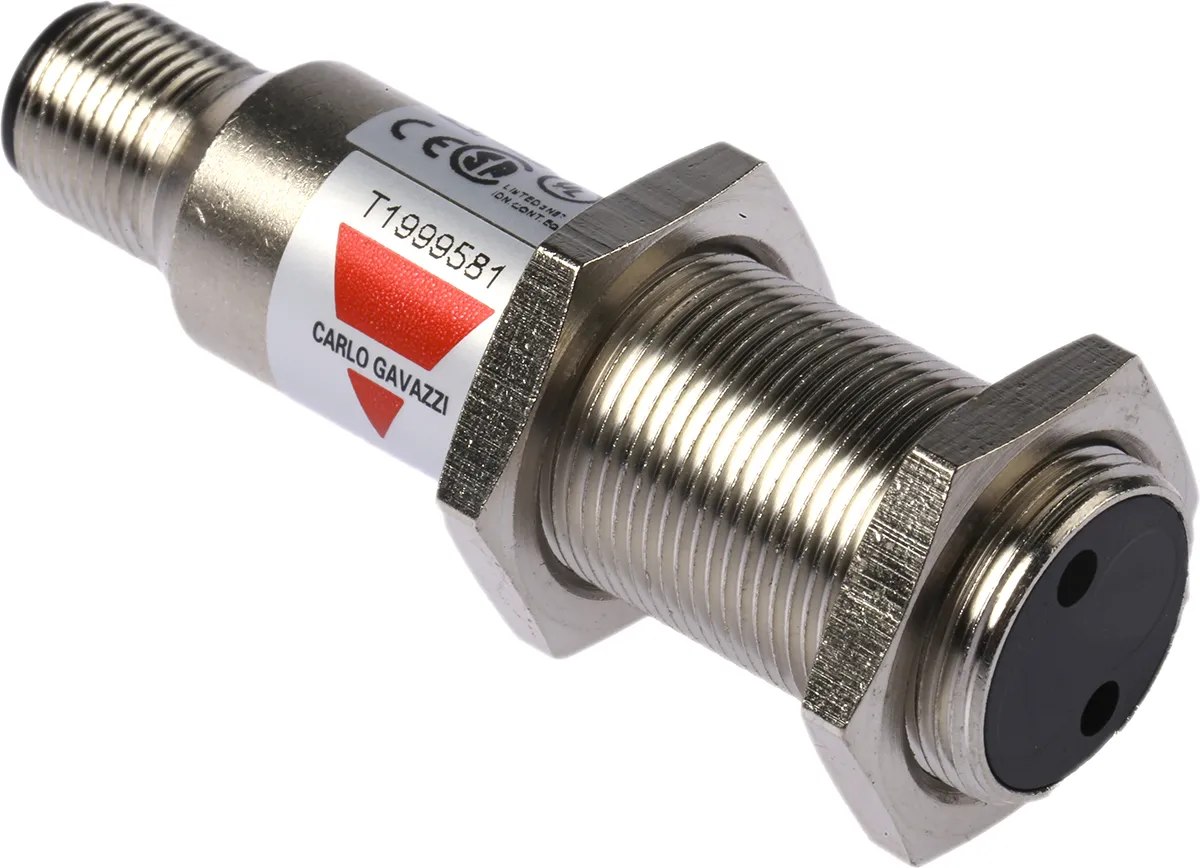 Carlo Gavazzi zylindrisch Optischer Sensor, Diffus, Bereich 400 mm, PNP Ausgang, 4-poliger M12-Steckverbinder