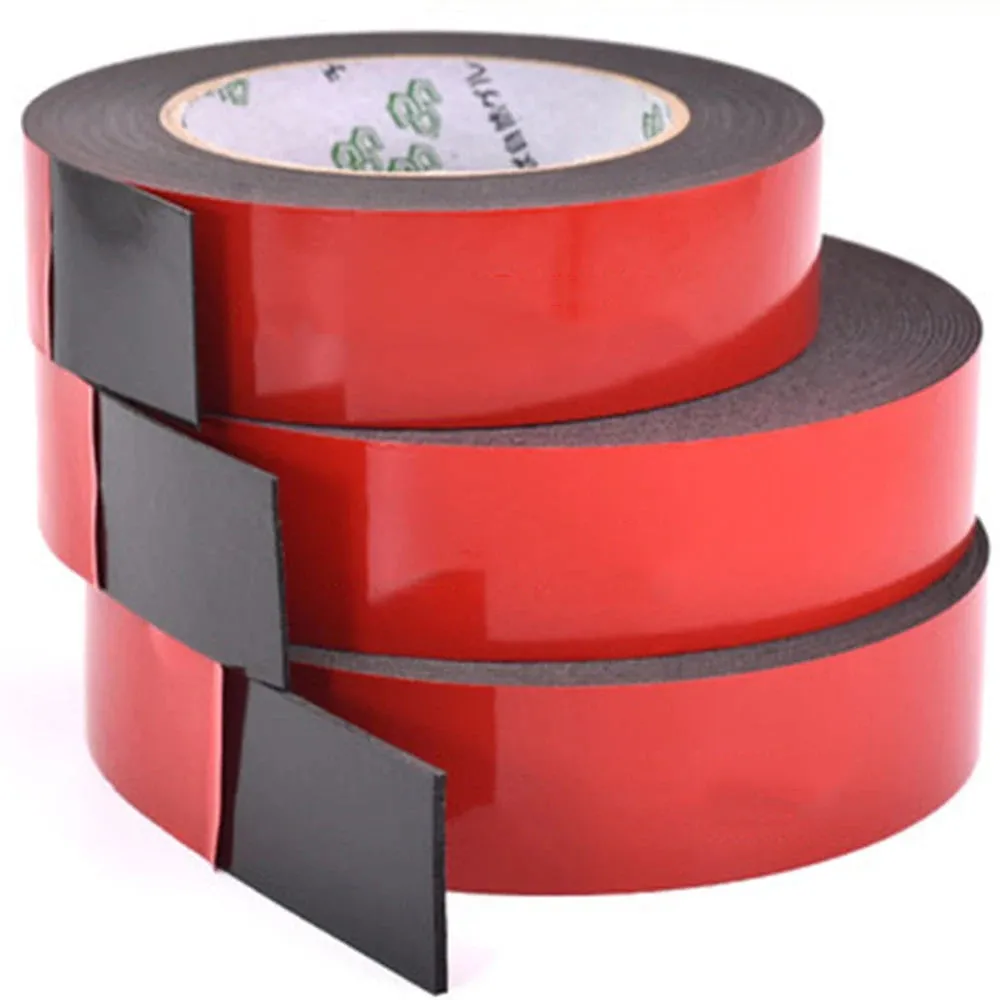 10m Super Strong Double-Sided Adhesive Foam Tape 1mm-2mm Thickness for Mounting Noise Insulation and Anti-Collision