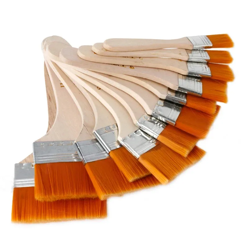 12pcs Nylon Oil Paint Brush Set – Ensure versatility and ease of use for any project