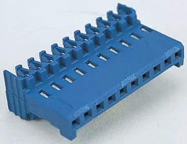 TE Connectivity AMPMODU HE14 IDC-Steckverbinder Buchse, gewinkelt, 3-polig / 1-reihig, Raster 2.54mm