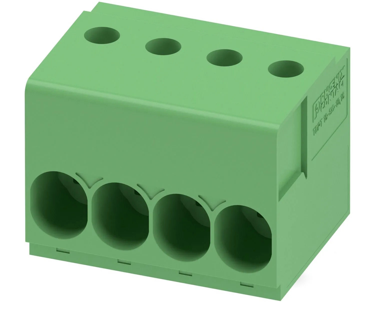 Phoenix Contact TDPT 16/ 4-SC-10.16-ZB Printklemme / Buchse Gerade für Durchsteckmontage 4-polig / 1-reihig, Raster