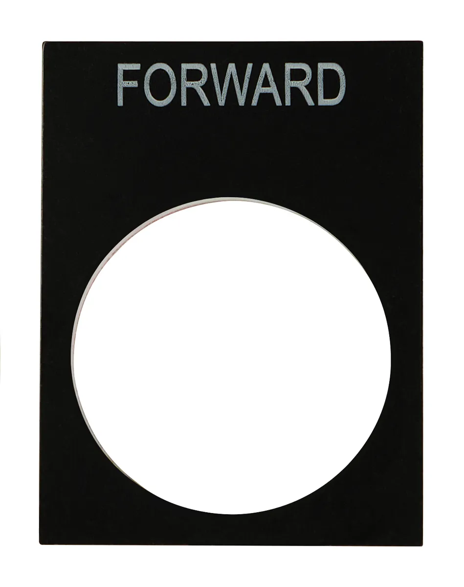 RS PRO Beschriftungsplatte für Ptec-Drucktaste Forward