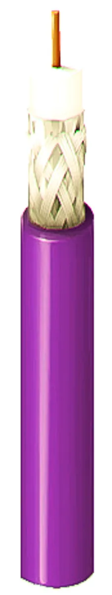 Belden Mini RG59 SDI-Koaxialkabel, Verlegekabel, 75 Ω, 304.8m, Aussen ø 4.04mm, Violett