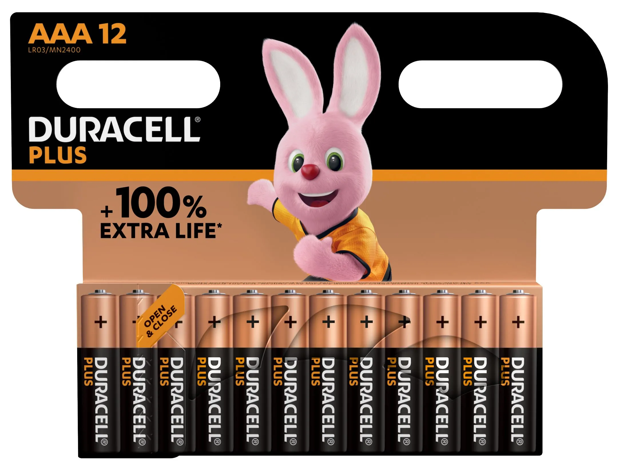 Duracell Duracell Plus Power MN2400 PLUS POWER AAA Batterie, Alkali, 1.5V, Flach Anschluss