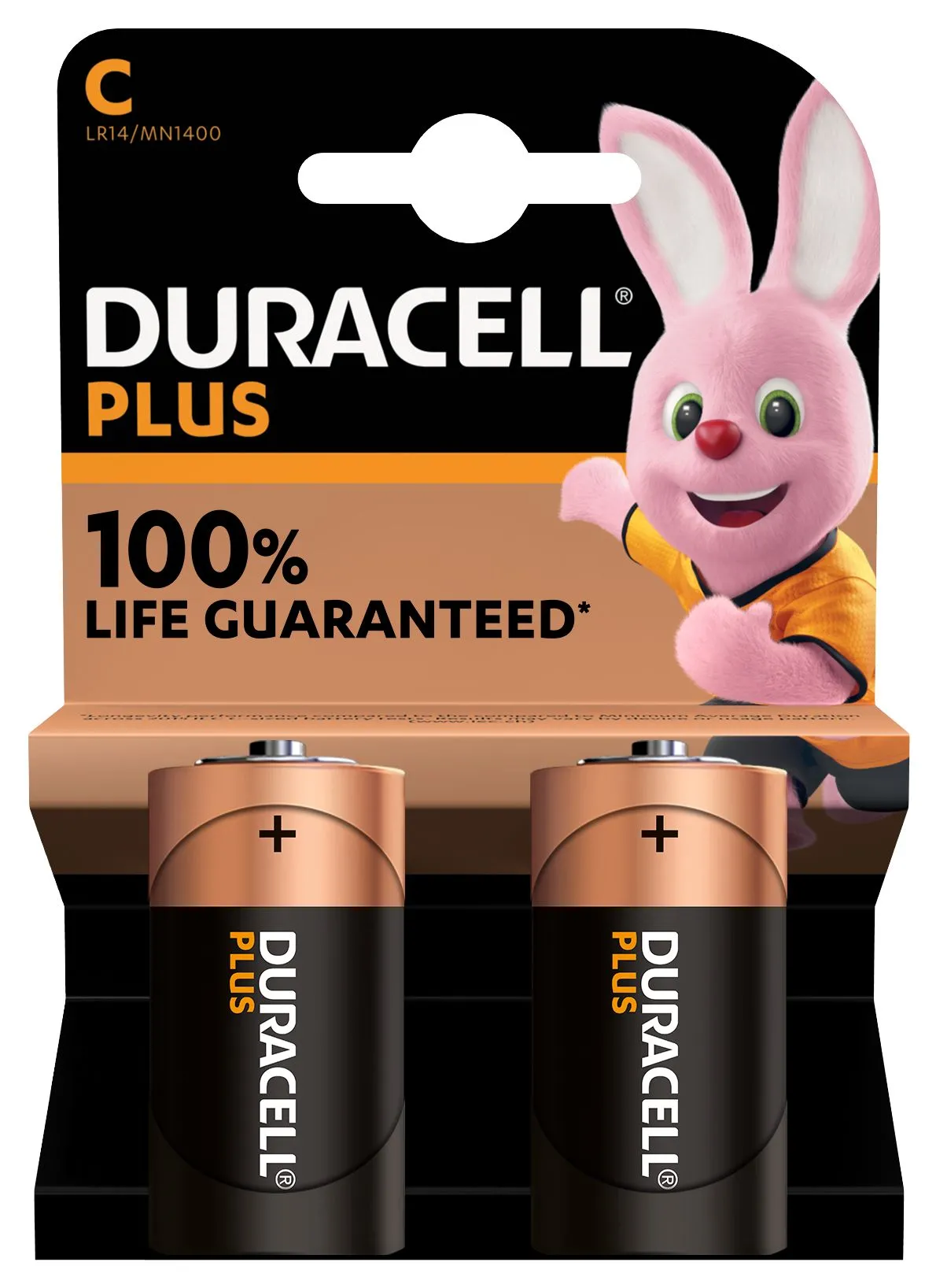 Duracell Plus Power, LR14, Alkali, C Batterien,  MN1400, 1.5V mit Flachanschluss