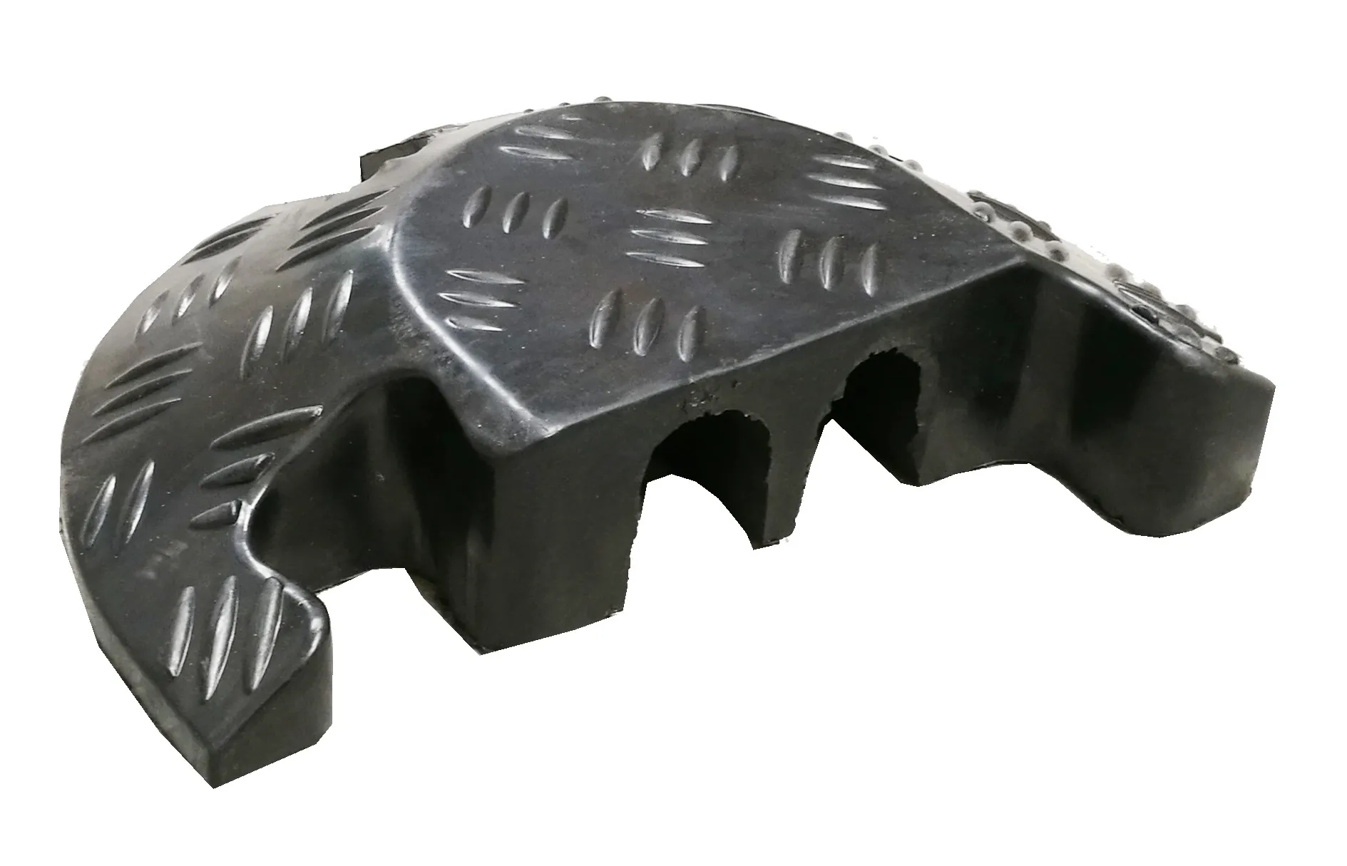 RS PRO Kabelabdeckung, Kabelbrücke, Innen-Ø 38 x 35mm 38 x 35mm, 250 mm x 160mm Gummi, Schwarz 2-kanalig