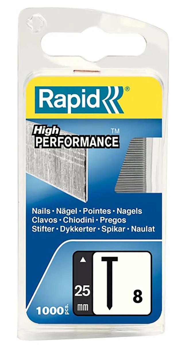 Rapid Nägel, Drahtstifte L. 25mm, Typ Veredelung verzinkt StiftStahl